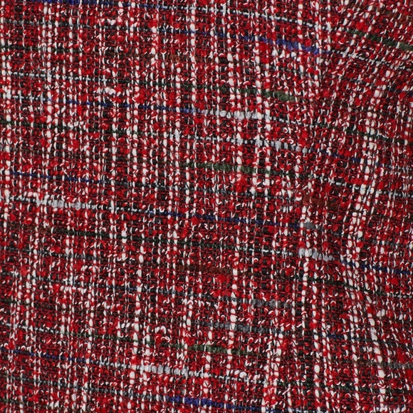 🪡 Adam Lippes Red Tweed Sheath Dress, Sz 8 - Picture 3 of 12